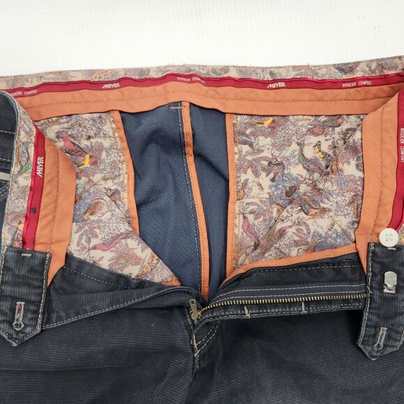 MEYER Chicago Chino Jeans Size W36 L34 Meyer Modern Comfort W/L 93/86 Cotton - Picture 9 of 15